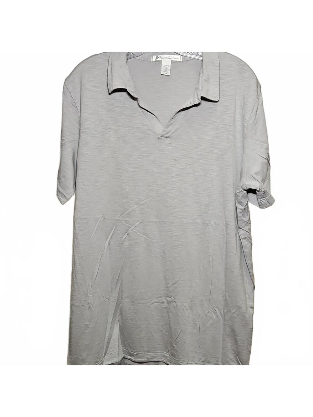 Kenneth Cole New York | Light Gray Polo Shirt | L